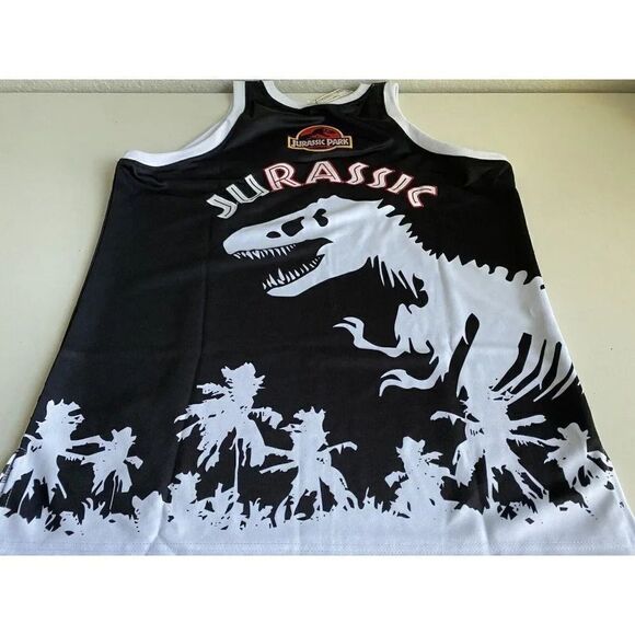 Headgear Classics Men’s Sz 2XL The Lost World  Jurassic Park BBall Jersey NEW - Picture 7 of 8